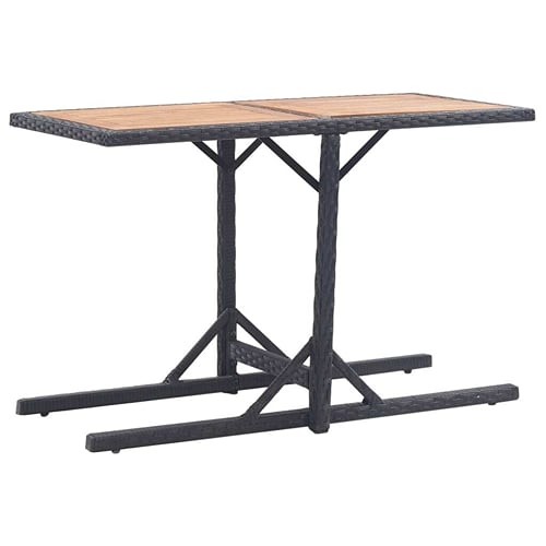 Vidaxl patio table - table, black