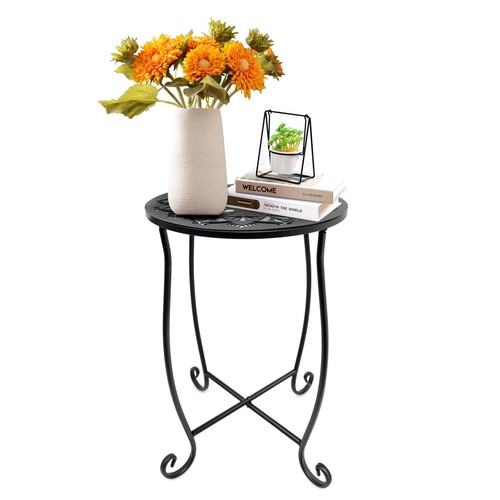 Metal round side - round, table